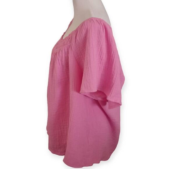 TIME & TRU PINK BLOUSE SZ.22 EUC - Picture 2 of 6